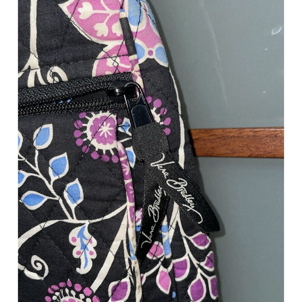 Vera Bradley Retired Winter 2015 Alpine Floral Double Zip Crossbody Flap Mailbag - Picture 6 of 12